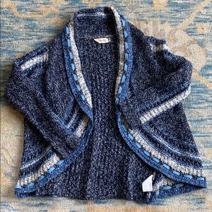 Miss Me Girls navy sweater cardigan